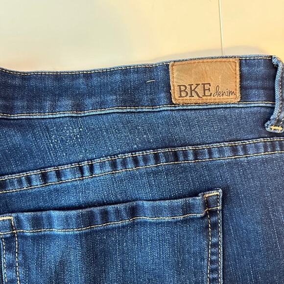 BKE Denim Women’s Payton Straight Leg Jeans Size 38R Dark Wash Stretch - Picture 6 of 9